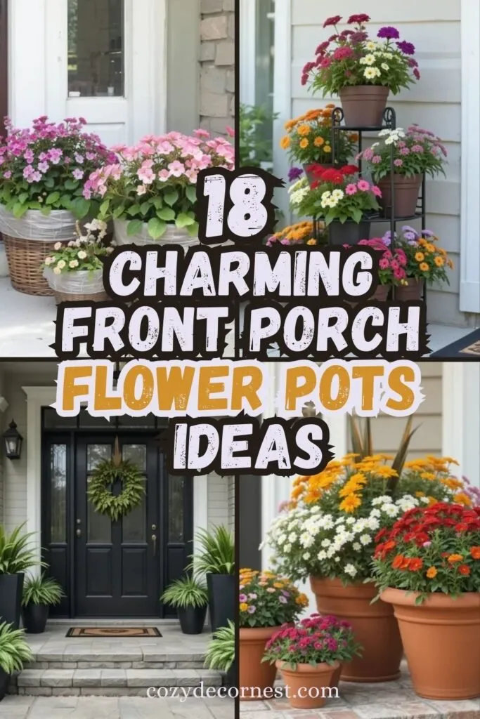 Front Porch Flower Pots Ideas