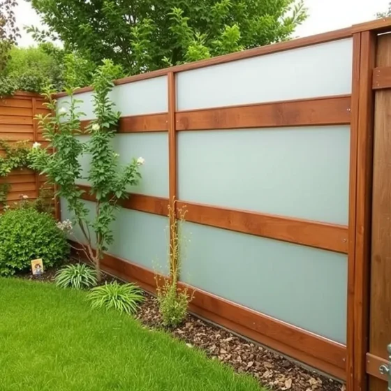 Frosted Glass Fence Panels