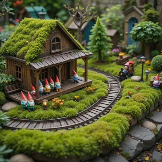 Garden Gnome Train Station