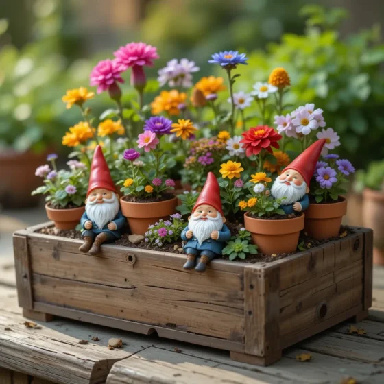 Gnome Flower Pot Friends