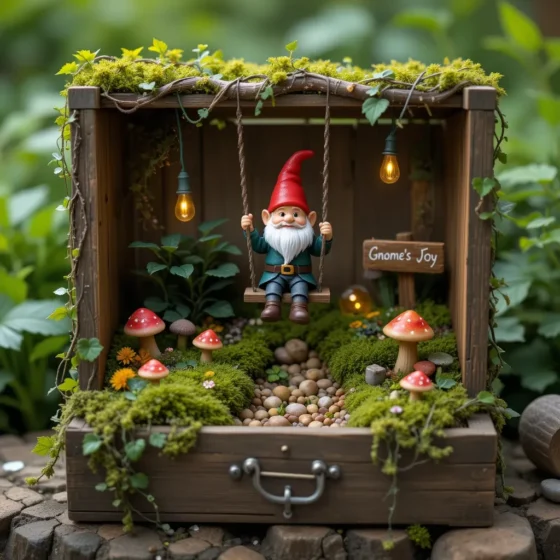 Gnome Swing Set Delight