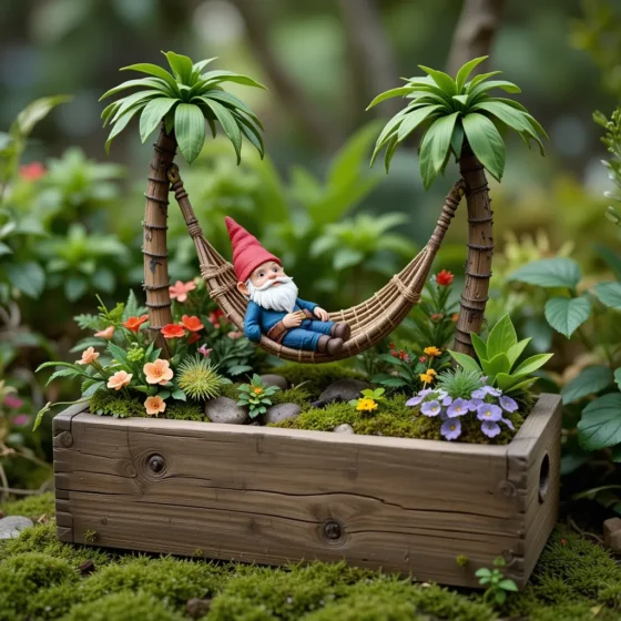 Gnome Swinging Hammock Retreat