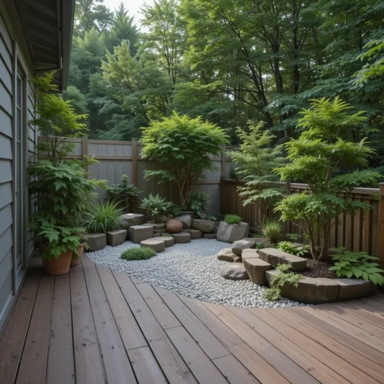 Gravel or Stone Plant Platform