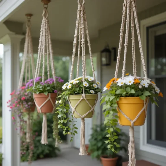 Hanging Macrame Plant Holders