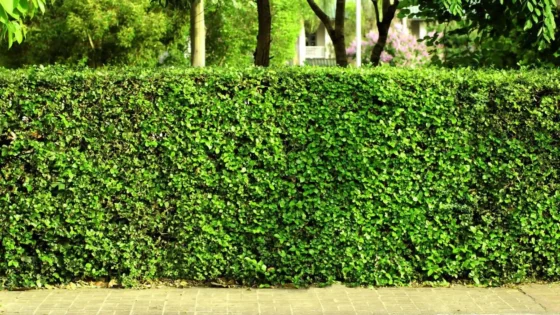 Living Fence with Shrubs or Hedges
