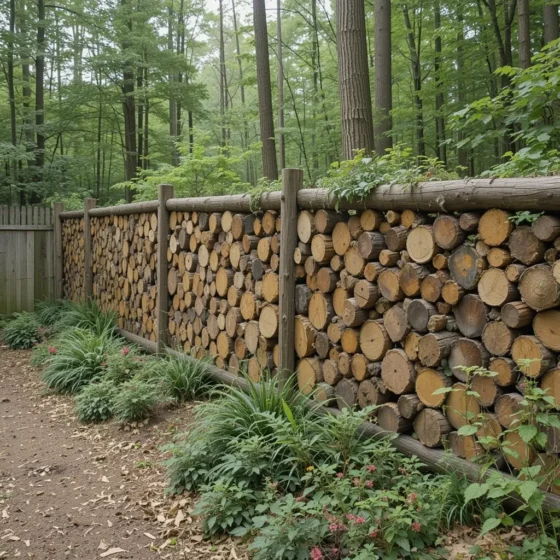 Log Round Fence