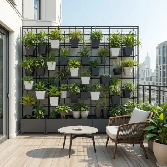 Minimalist Plant Grid System