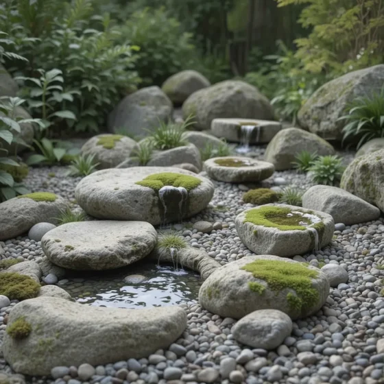Minimalist Zen Rock Garden