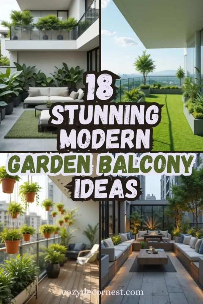 Modern Garden Balcony Ideas