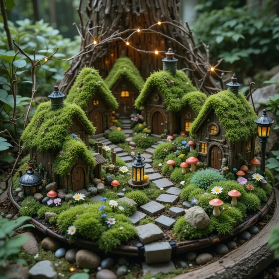 Moss-Covered Fairy Cottages