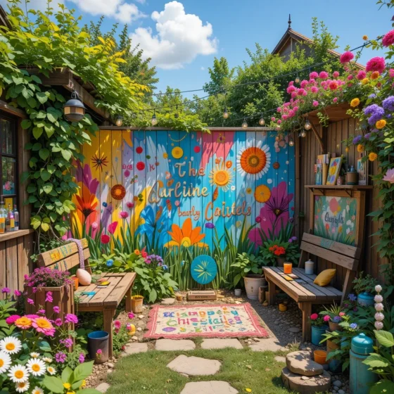 Outdoor Paint Wall or Creativity Corner