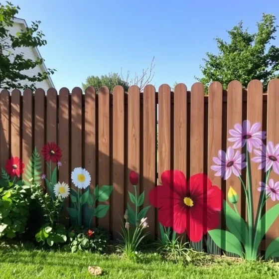 Painted Fence Murals