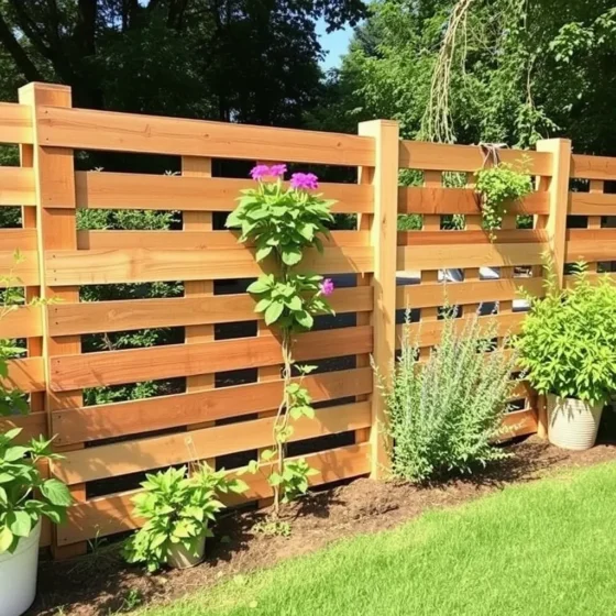 Pallet Fence for Budget-Friendly Style