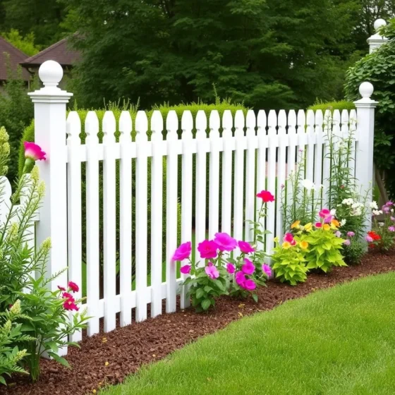 Picket Fence with Arched Tops