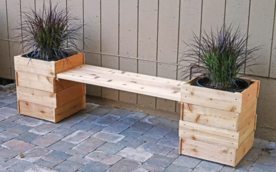 Planter Box Bench Combo