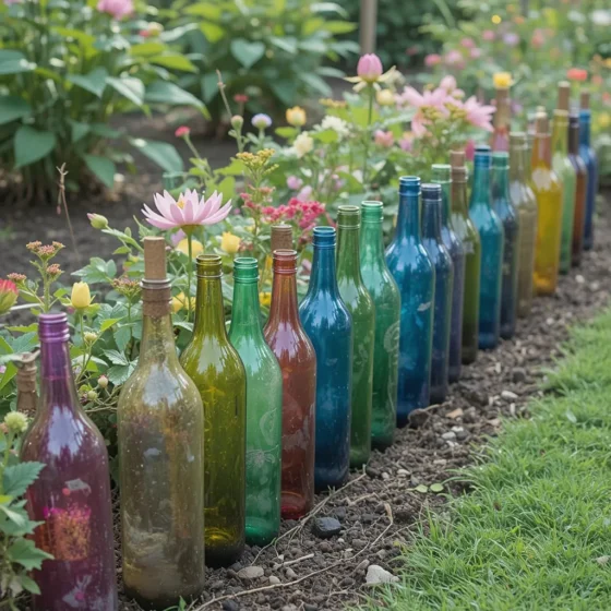 Recycled Bottle Border Fences