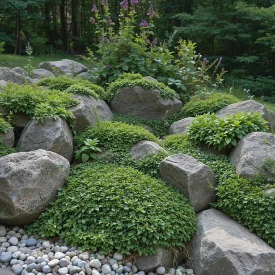 Rock Garden with Ground Covers