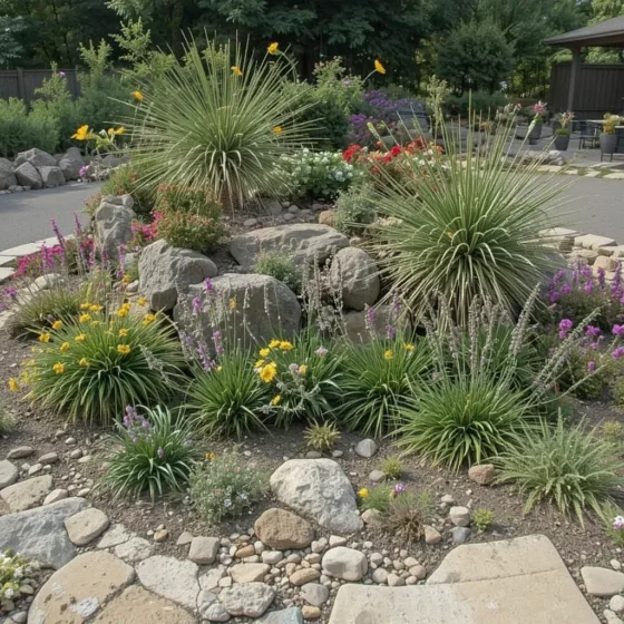 Rock Garden with Native Plants
