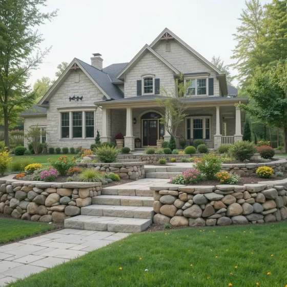 Rock Retaining Walls