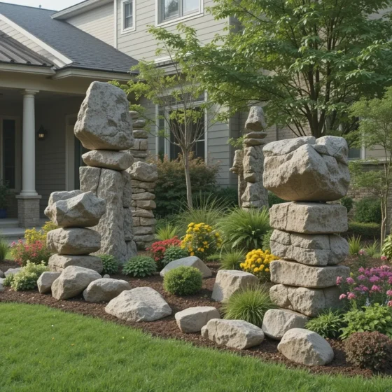 Rock Sculptures and Art Pieces