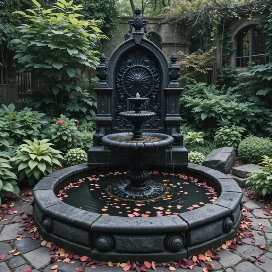 Shadowy Water Features with Whispering Echoes