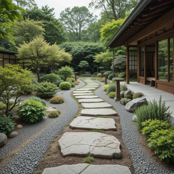 Stepping Stone Path with Asymmetry