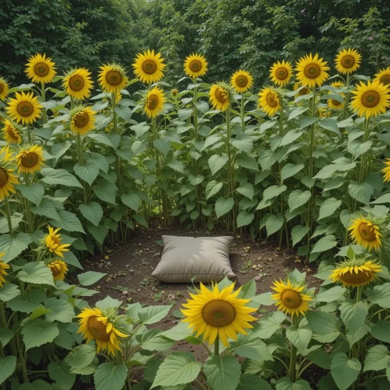 Sunflower Circle for Meditation