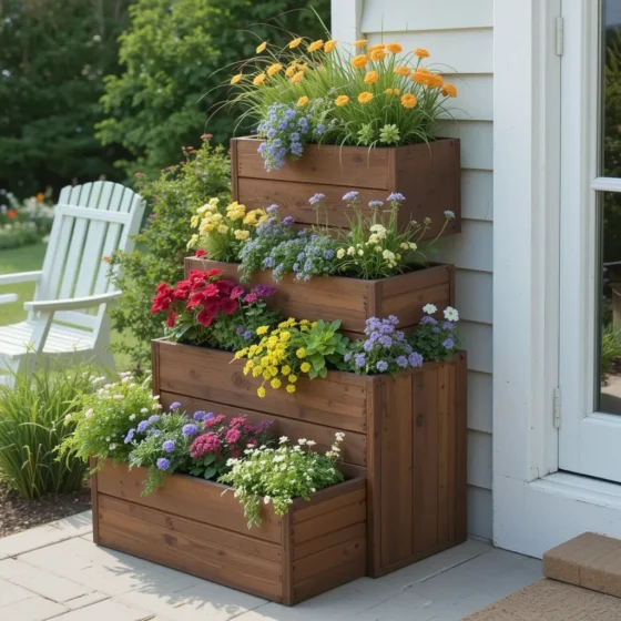 Tiered Planter Boxes