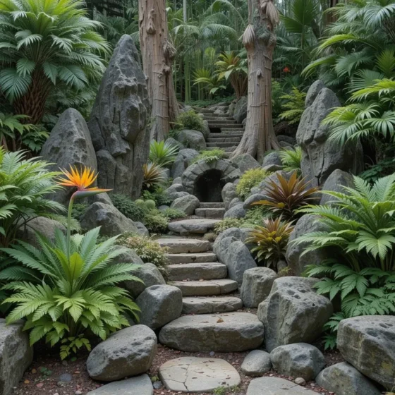 Tropical Rock Garden