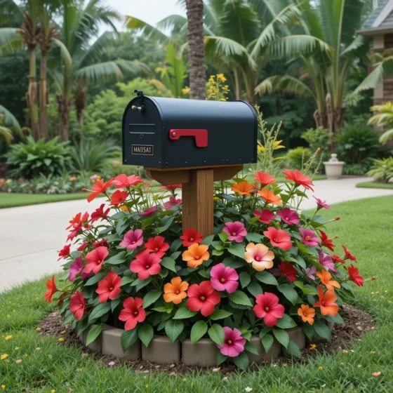 Tropical Theme with Hibiscus