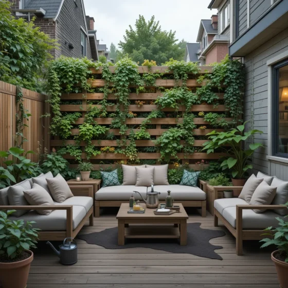 Vertical Garden Wall Using Wooden Pallets