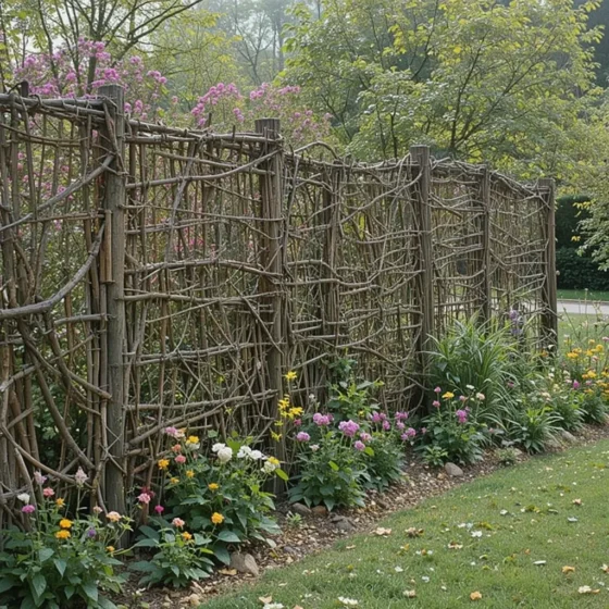 Wattle Fence for Rustic Vibes