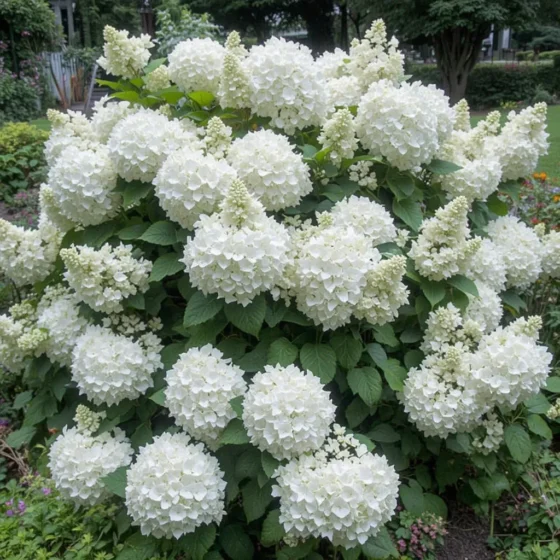 White Hydrangea Corner That Pops in Summer