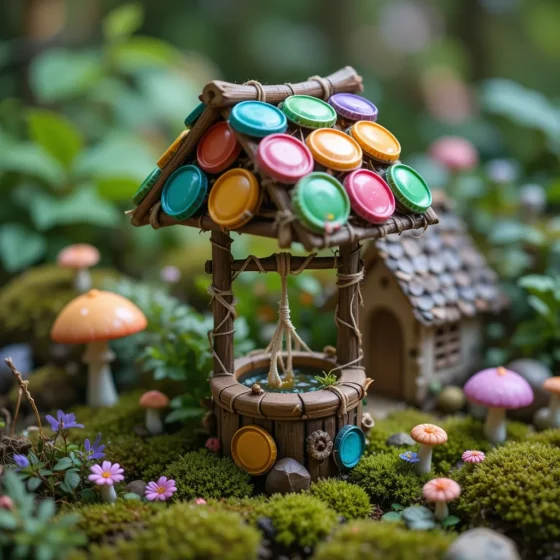 Wishing Well Using Bottle Caps