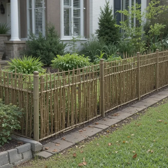 Woven Willow Fencing