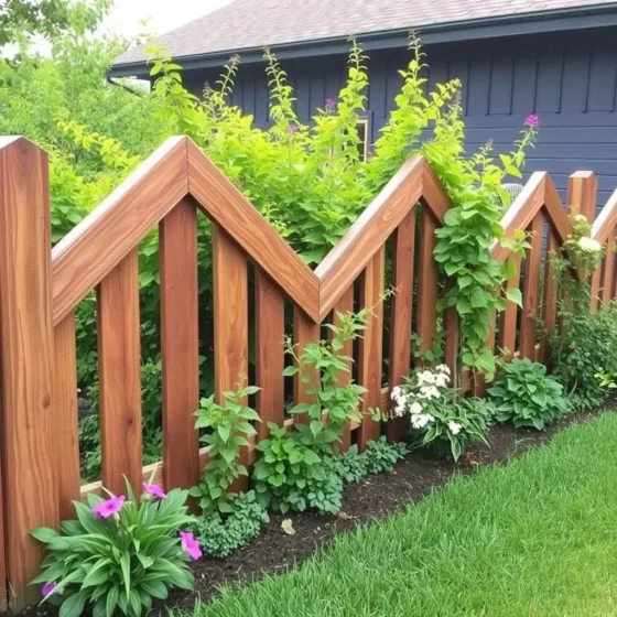 Zigzag Fence for Artistic Appeal