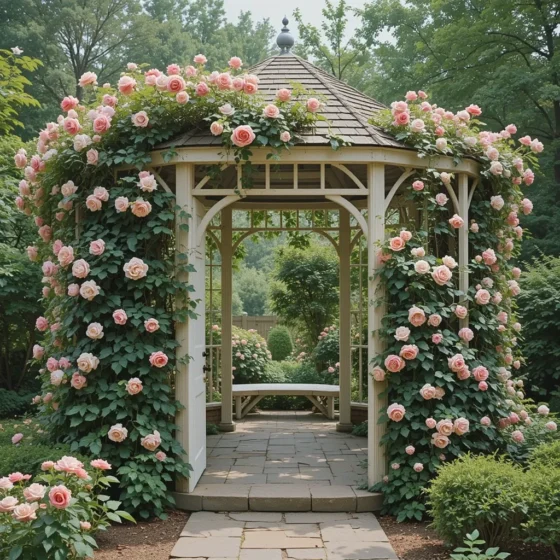 Enchanted Rose Garden Gazebo
