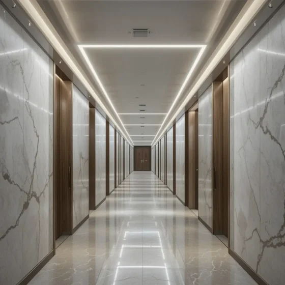 Ceiling-Mounted Light Bars for a Sleek Design