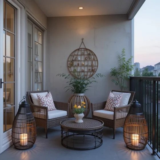 Floor Lanterns in Corners