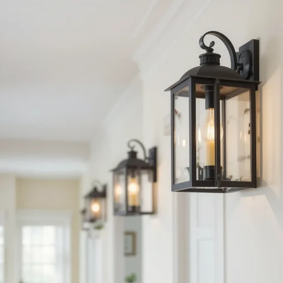 Lantern-Style Lights for a Rustic Feel