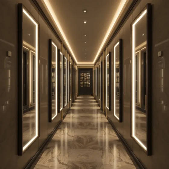 Mirror-Enhanced Lighting for Depth