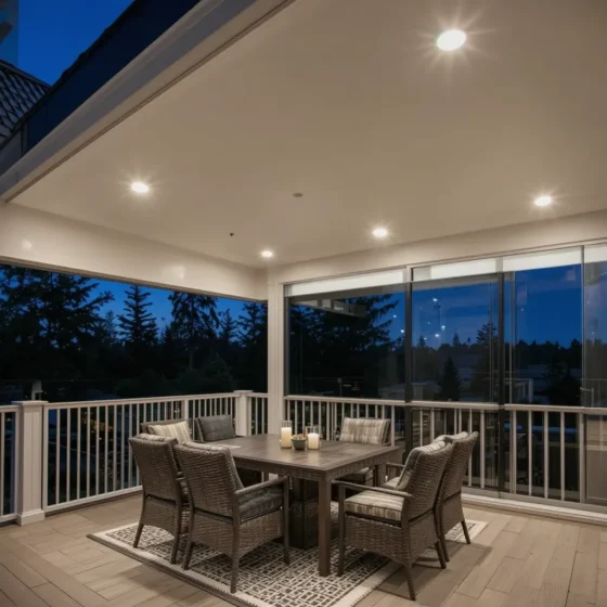 Recessed Ceiling Lights (For Covered Balconies)