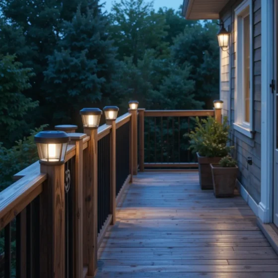 Solar-Powered Post Cap Lights