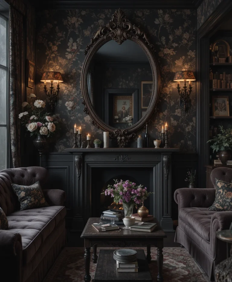 22 Dark Cottagecore Living Room Ideas for a Cozy and Mystical Home