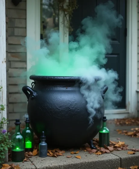 Cauldron with Fog Machine