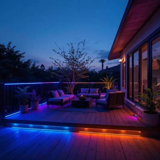 Color-Changing LED Lights for Mood Control