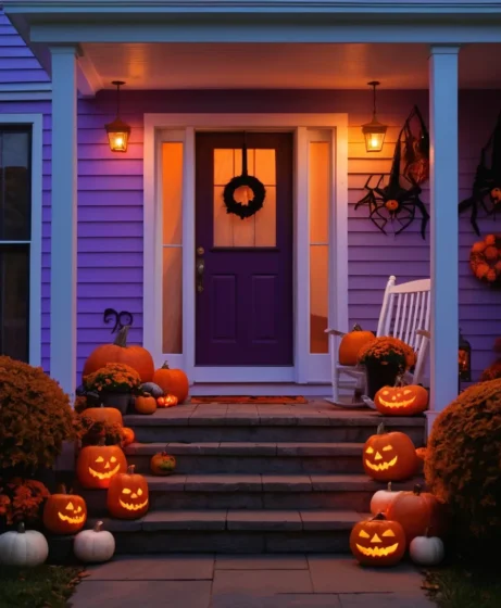 Porch Bulbs Halloween Lighting Ideas