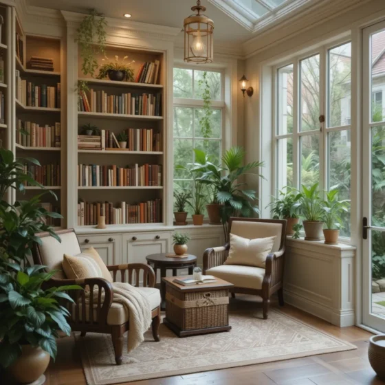 Cozy Reading Nook Garden Room