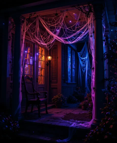  Cobweb Corner Halloween Porch Ideas