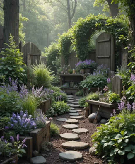 Herbal Healing Corner - Witchy Garden Ideas